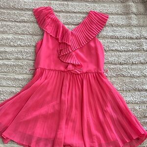 GB Girls Vibrant Pink Ruffled Dress